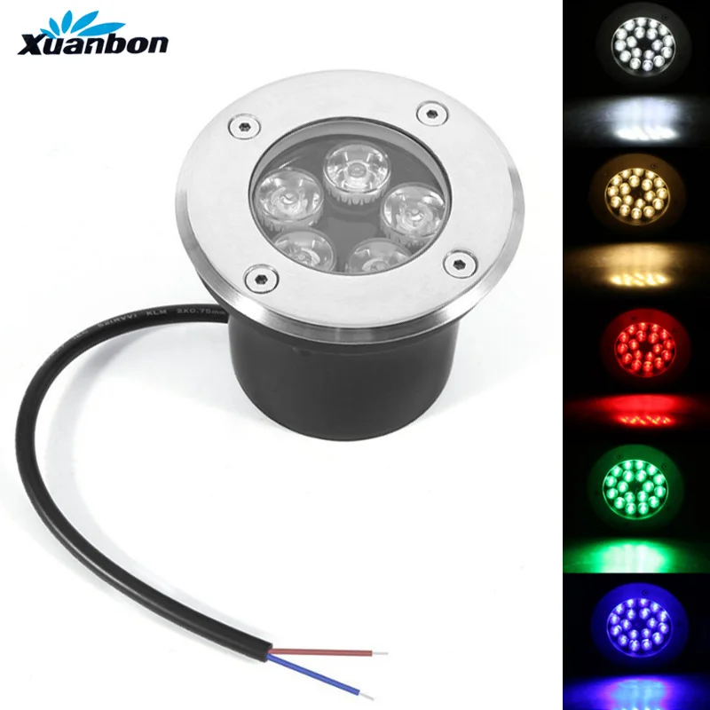 DC12V 5W LED Underground light Ground Garden Path Floor Lamp Outdoor