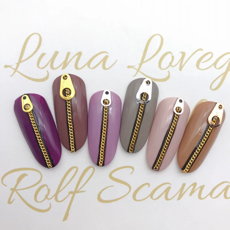 50 unids/lote diseƱo Punk 3D uƱas arte metĆ”lico espĆ”rragos decoración de plata de oro cremalleras cremallera de accesorio de la joyerĆa de la venta caliente 50 unids/lote diseƱo Punk 3D uƱas arte metĆ”lico espĆ”rragos decoración de plata de oro cremalleras cremallera de accesorio de la joyerĆa de la venta caliente