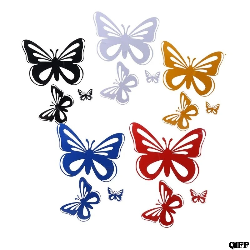 

Drop Ship&Wholesale 15.2*17CM Beautiful Butterflies Fashion Vinyl Car Stickers Car Styling Decals MAY06