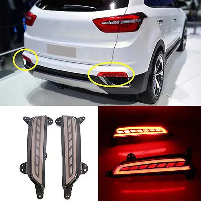 Задние Предупреждение туманные фары в сборе для Hyundai IX25 2015 2016 2 шт. | Автомобили и