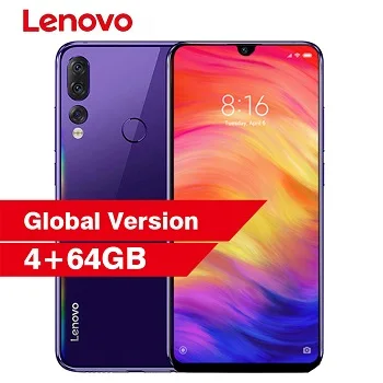 Смартфон lenovo Z5s L78071 6,3 ''Android P Face ID с Нотч экраном 4 Гб 64 Гб Восьмиядерный мобильный телефон Snapdragon 710 с отпечатком пальца