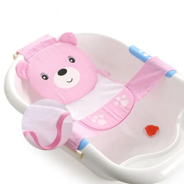 Детские игрушки для ванной коврик нескользящий для ребенка сетка слинг Ванна новорожденный купальный Душ сетка Сиденье Поддержка для игры Ванна Подушка коврик