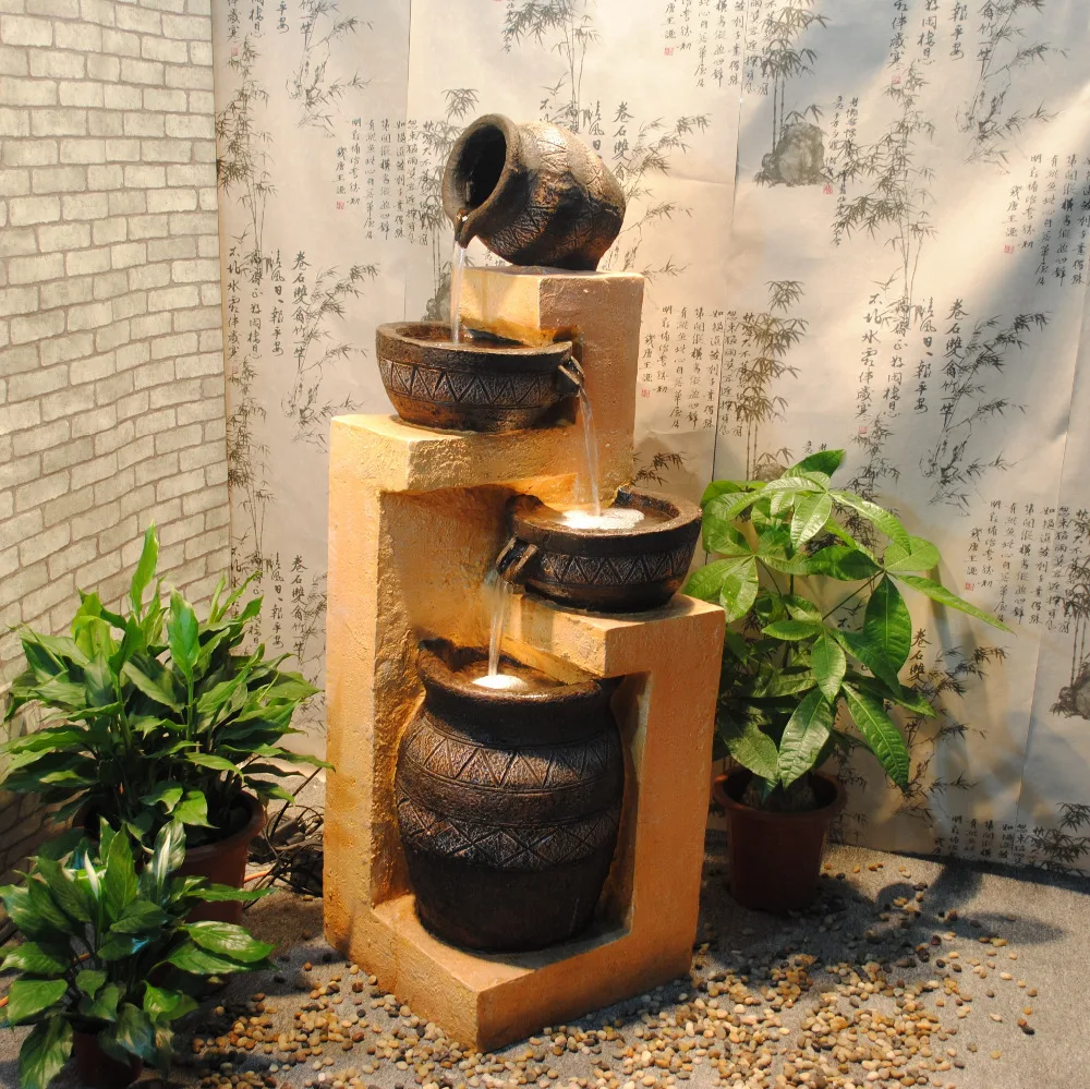 2014 European Resin Rockery Creative Feng Shui Water Features