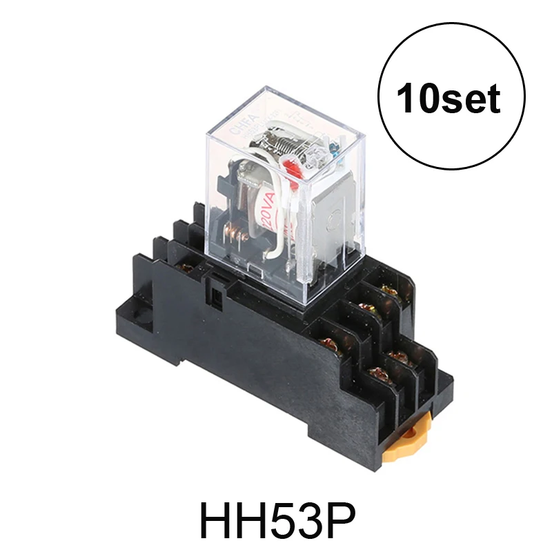 10 комплектов DMWD MY3 HH53P MY3NJ 11-Pin DC12V/DC24V/DC110V/AC220V катушка общего назначения микро