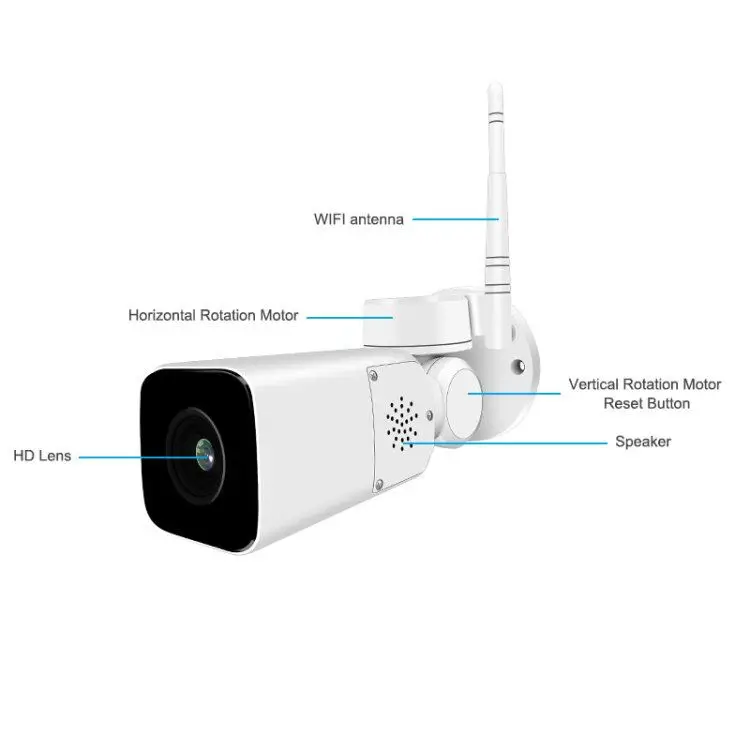 Хранитель 1080 Wi Fi камера 2MP запись Водонепроницаемый видеонаблюдения IP пуля потолок 4X оптический зум Крытый Открытый 3