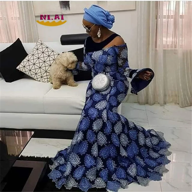 

African Lace Fabric 2018 Embroidered Nigerian Laces Fabric High Quality French Tulle Lace Fabric For Women Dress XY1436B-4