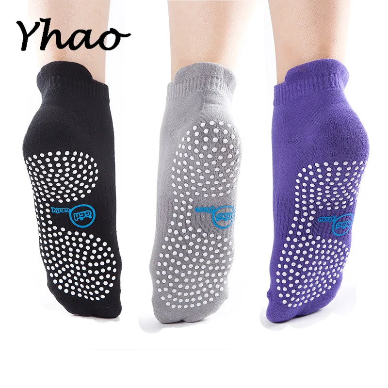 

Yhao Brand High Qualtity Yoga Socks Towel bottom Non-Slip Sports Dance Latin Fitness Trampoline Socks For Women Floor Socks