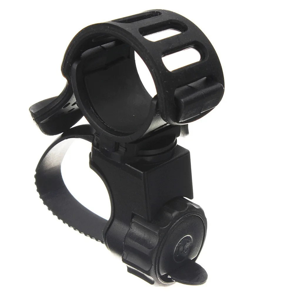 

360 Degree Swivel Bike Bicycle Cycle Flashlight Torch Mount LED Head Front Light Holder Clip Rubber for Diameter 20-45mm MBI-31