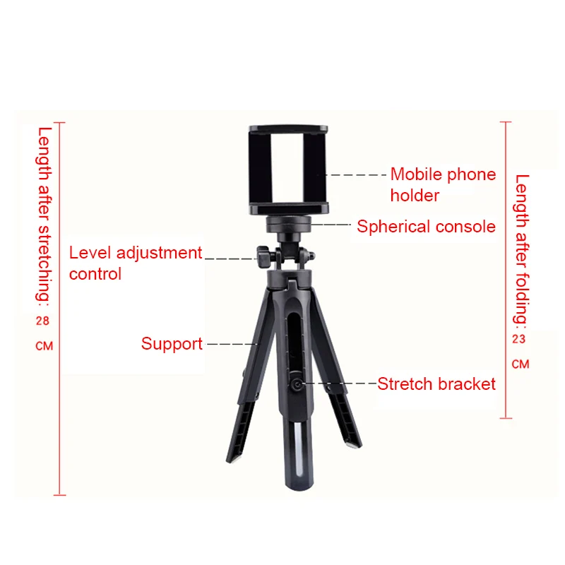New Hot Mini Desktop Tripod 360 Degree Rotation Foldable Shockproof Lightweight Bracket NV99 | Электроника