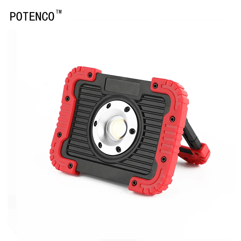 

10W COB LED Lampe Camping Flashlight LED With Battery Spotlight Searchlight Lighter USB Floodlight Rechargeable Camping Lanterns