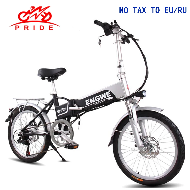 Электрический велосипед 20 дюймов алюминий складываемый Электрический велосипед 48V12. 5A литиевая батарея 350 Вт Мощный скутер горный e снег