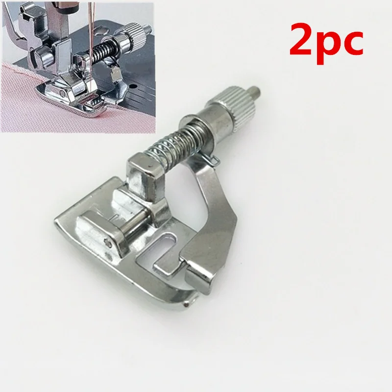 

2PC Sewing Accessories Universal Blind Hem presser Foot Multifunction Domestic Metal Presser Feet Stitching Tools 5BB5276