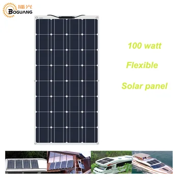 

BOGUANG Flexible solar panel Solar cell 100W 200w 400w 600w 800w 1000w 12V 24V system off grid china Shipping