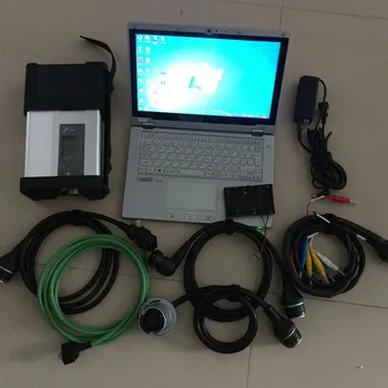 

Super MB Star SD C5 Wifi with 480GB SSD software Used Laptop CF-AX2 I5 4G for Car truck Automotivo Diagnostic tools Ready to Use