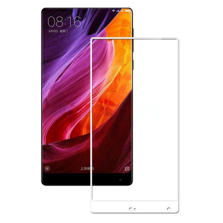 Полное покрытие из закаленного стекла для Xiaomi mi X 2 2S 3 mi x mi X2 mi x2S mi x3 Защитная пленка для экрана черно-белая - Цвет: Full Cover White