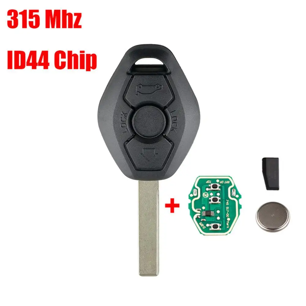 

Professional Chip Keyless Entry Transmitter 433/315MHz Remote Key For BMW EWS X3 X5 Z3 Z4 1/3/5/7 Series ID44/PCF7935