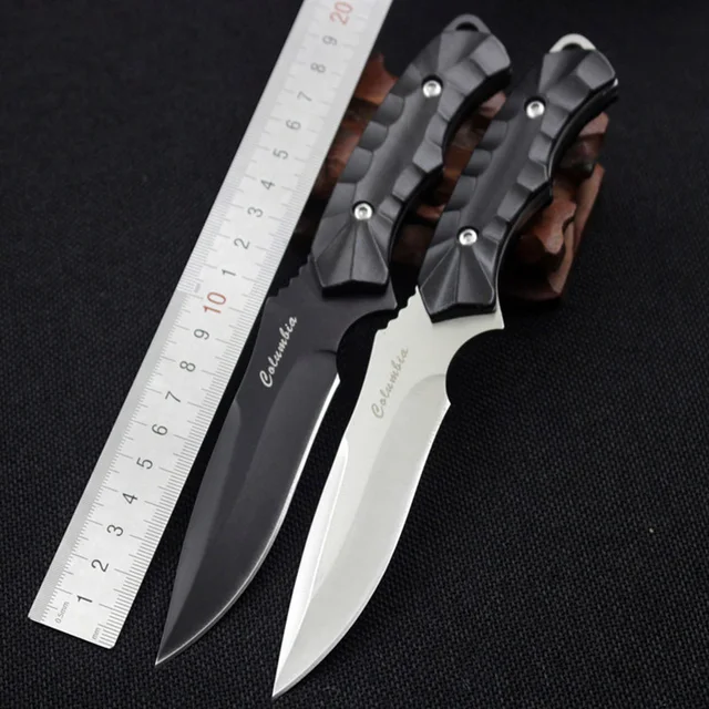 Hot stainless steel 3CR13Mov tactical knife edc fixed blade plastic
