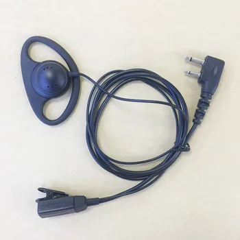 

20X D shape headphone earhook 2pins for ICOM IC V8 V82 V85 F11 F26 F4008A F31 F4GT F3021 F3003 F3001 etc walkie talkie