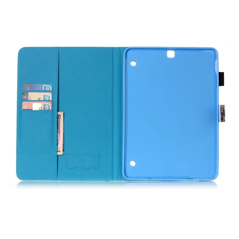 For Samsung Galaxy Tab S2 9.7'' T815SM -T810 Case Cover Stylus Holder Wallet Flip Smart PU Leather Smart Card Slots Tablet Case (26)
