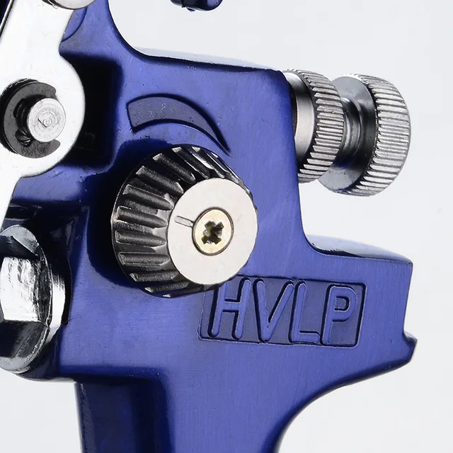 ALLSOME HVLP Gravity Feed Spray Gun Airbrush Kit Touch Up Paint Sprayer Gravity Feed Air Brush Set Auto Car Painting HT1842