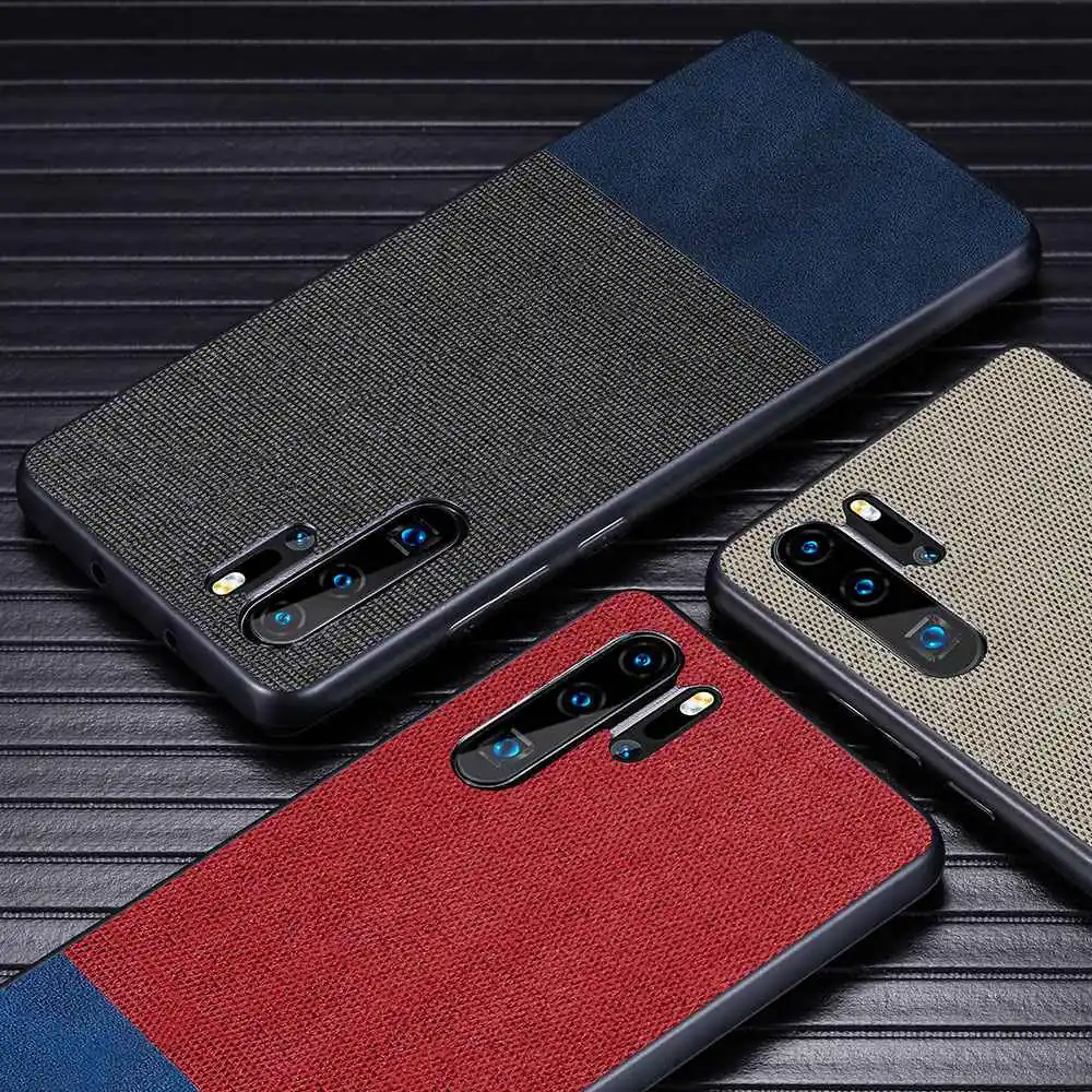 Cloth Leather Phone Case For Huawei P 30 20 Pro Lite Mate 10 pro lite Back Cover Nove 3 3i 4 Honor 8 X 9 Cases Coque |