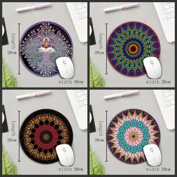 

XGZ Design Gamer Comics Painting Mouse Pad Durable Desktop Pads Mousepads Computer Animation Round Mouse Mat Circle Mice Mats