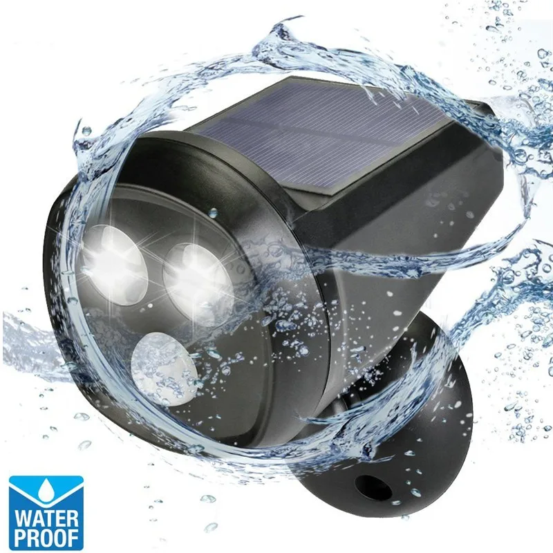 Buy best waterproof outdoor solar wall light 2led Solar Powered PIR Motion