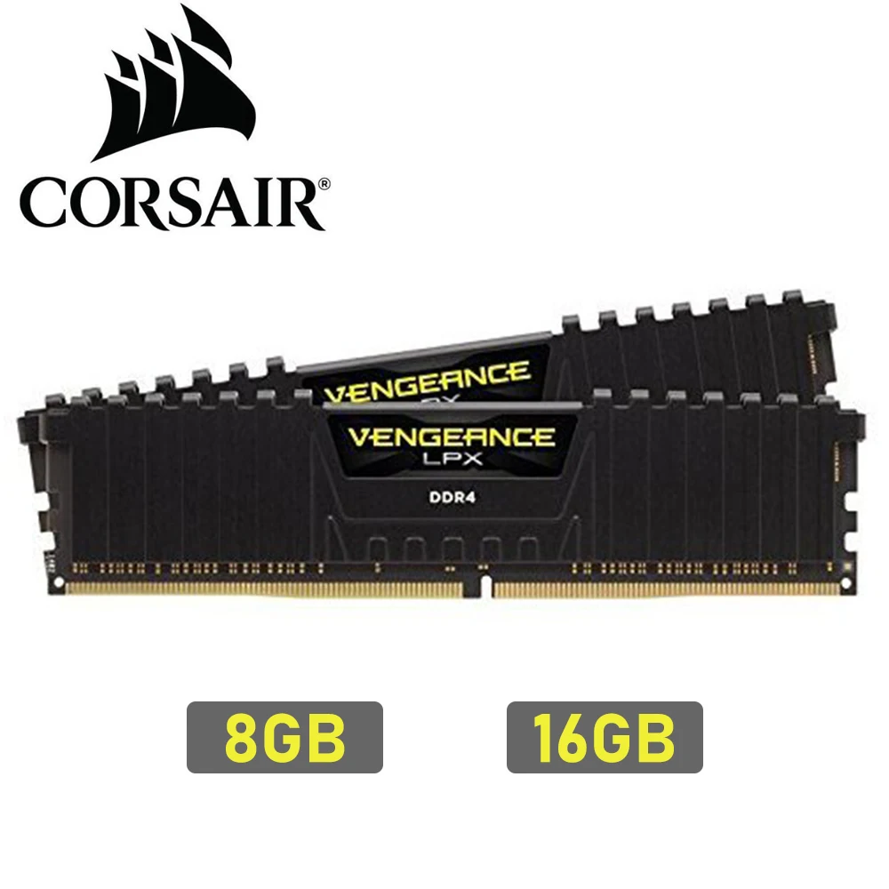 Оперативная память CORSAIR Vengeance LPX DDR4 8 Гб PC4 2400 МГц 3000 МГц 3200 МГц модуль 2666 3600 ПК настольный компьютер оперативная Память память 16 ГБ 8 ГБ DIMM