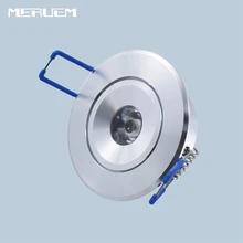 Free shipping 3W LED Recessed Downlight Cabinet Lamp silver shell 85-265v downlight, White Red Green Blue Yellow color