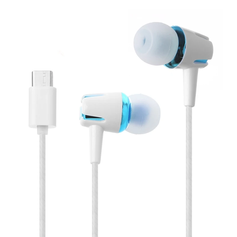 OOTDTY-USB-Type-C-Earbuds-In-Ear-Earphone-Wired-Control-Stereo-With-MIC-For-LeEco-Le_