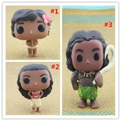 Funko поп поношенная Моана, mauo молодые Моана винил фигурку Коллекционная модель Свободные игрушки дешевые без коробки