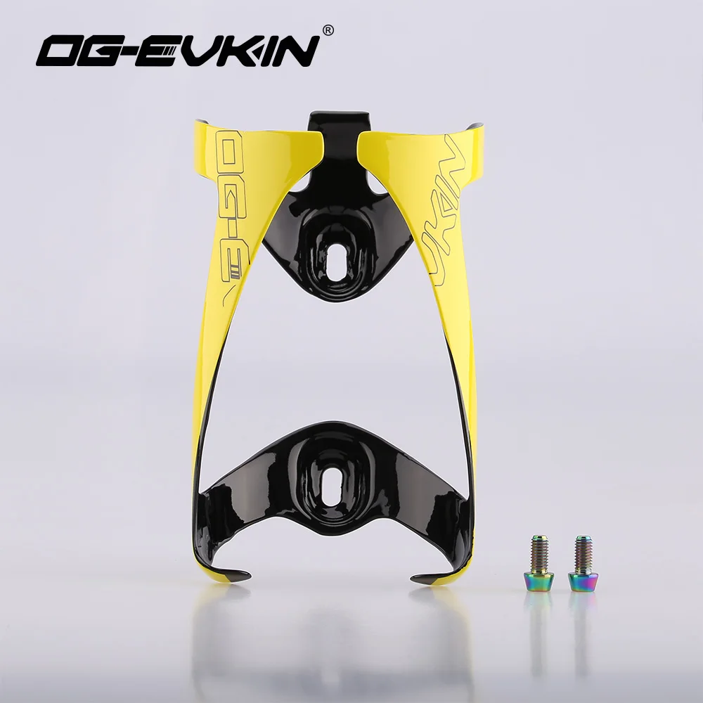 

OG-EVKIN BC004 Best Selling Carbon Bicycle Bottle Cages UD Glossy Cycling Carbon Water Holder Cup Bottle Cage Orange Bike Parts