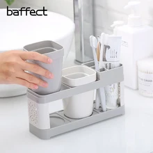 Baffect многофункциональный держатель большой емкости для зубных щеток, парная стойка для зубной пасты, подставка для мытья в краску, держатель для костюма с лотком