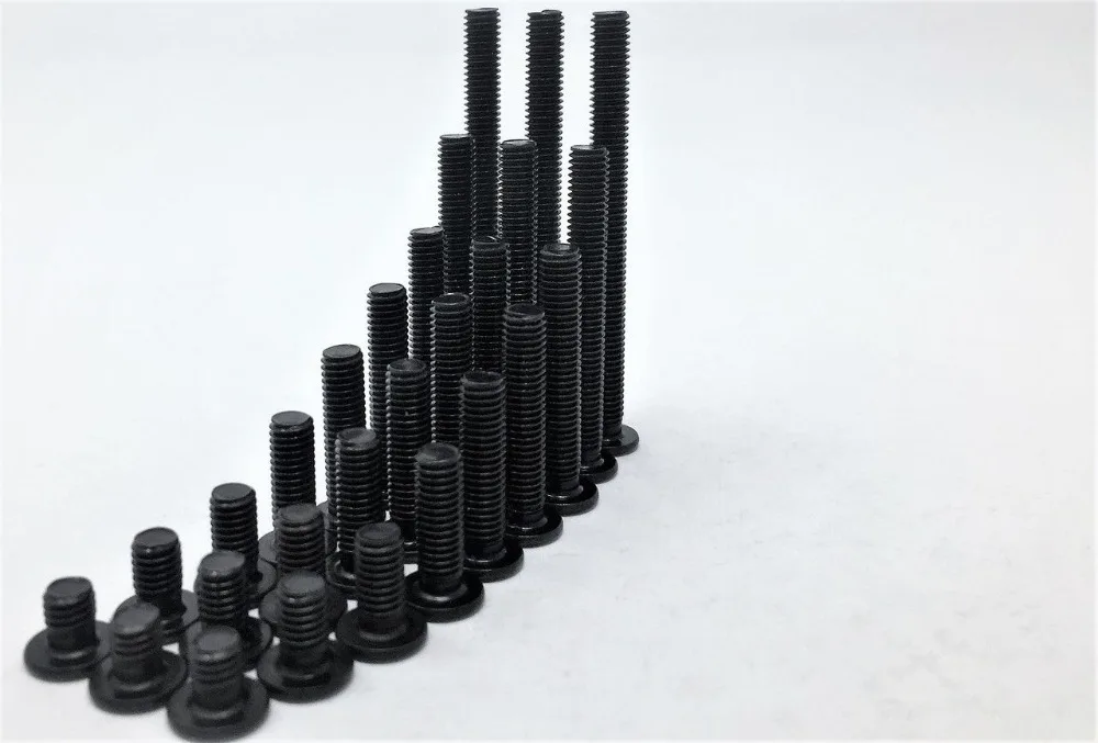 

Funssor 50pcs 3D printer DIY M5 Low Profile Screws M5*30/35/40/45/50/55/60/65mm Black Color