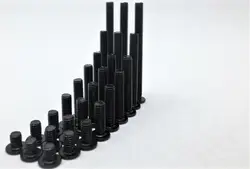 Funssor 50 шт 3D DIY принтер M5 низкий профиль винты M5 * 30/35/40/45/50/55/60/65 мм черный Цвет