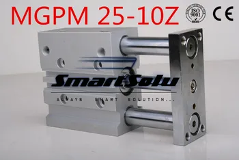 

Free Shipping MGPM 25-10Z bore 25mm stroke 10mm double acting compact guide air cylinder new smc type 3-rod pneumatic cylinders