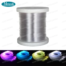 Maykit 450 м/Rl 7 нитей 0,75 мм Диаметр сверкающий боковой точечный излучающий ПММА Пластиковый волоконно-оптический кабель для украшения освещения