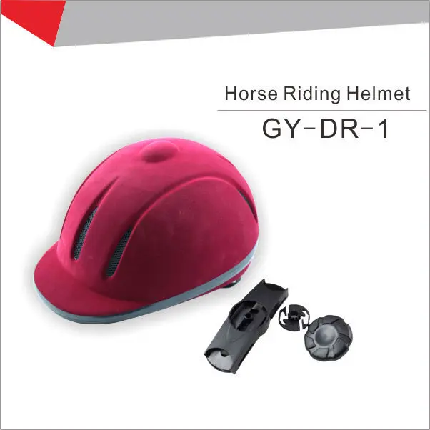 CE одобренный винно-красный и черный флок Конный шлем для верховой езды высокое качество Кепка