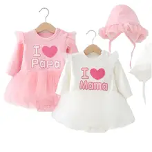 

New born baby dress clothes female baby clothes dress triangle hakama romper jumpsuit baby girl clothes children clothing