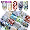Artlalic-16 hojas de calcomanías artísticas para uñas, calcomanías para uñas con diseño de mármol, laberinto degradado, 4x20cm ► Foto 1/4
