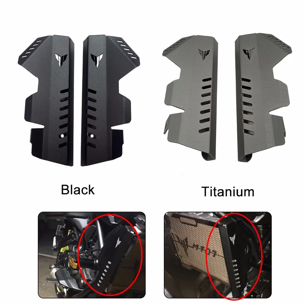 For Yamaha MT-07 MT07 FZ-07 FZ07 Radiator Grill Side Protetive Cover Guard Protector For Yamaha MT07 FZ07 FZ-07 2013 2014 2015 2016 2017 (3)
