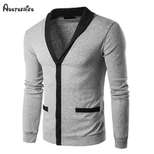 Горячая распродажа мужской свитер дизайнерский свитер с v-образным вырезом Универсальный Молодежный Повседневный Кардиган Свитера Вязанное пальто D39