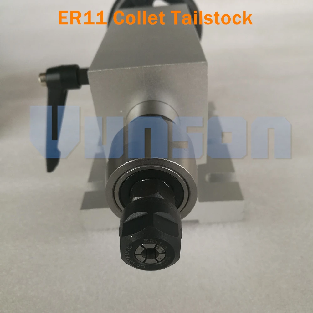 

ER11 Collet Live Center MT2 Taper Tailstock with Locked Span for cnc router engraver milling machine Rotary Axis Extend Axis