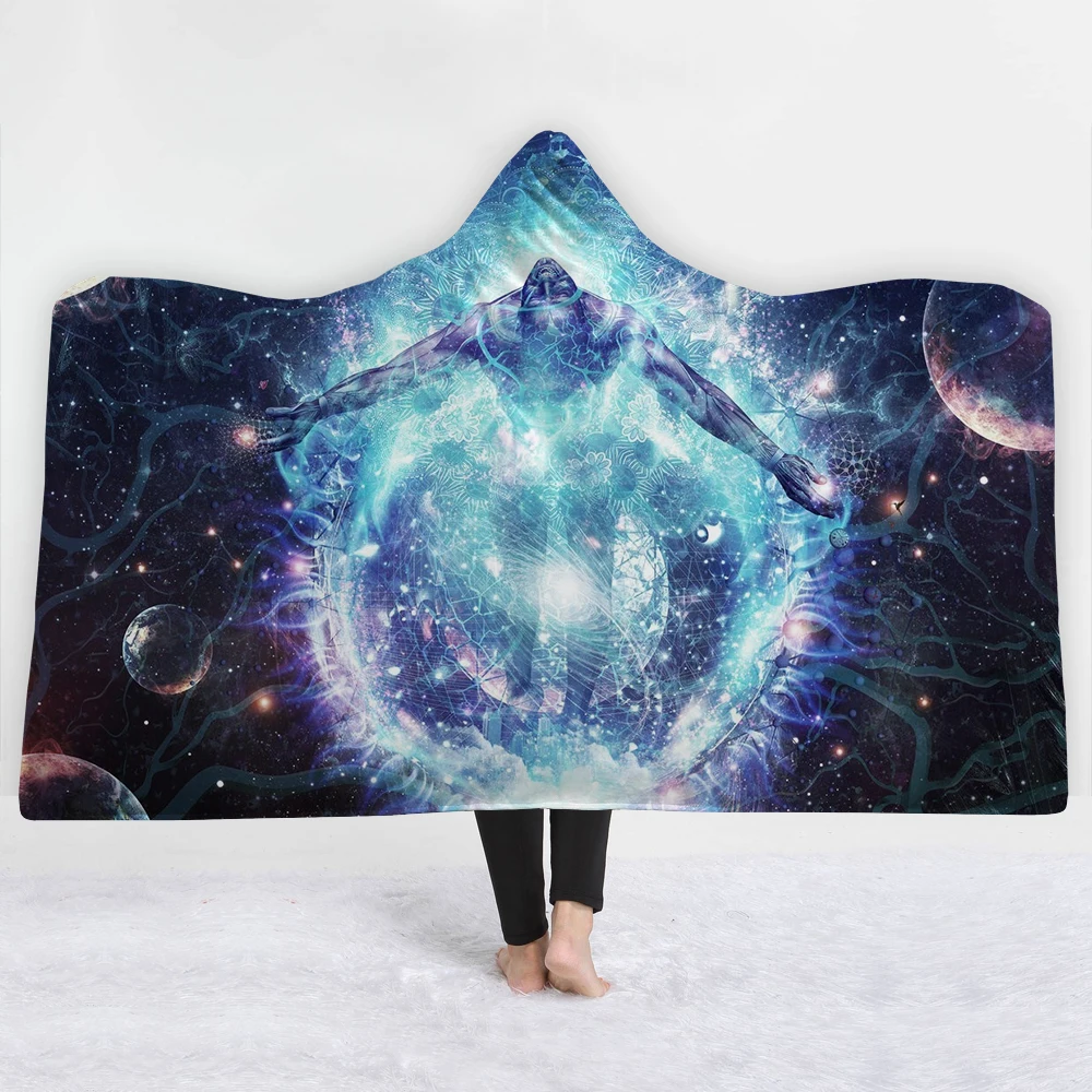 Dream sky Blankets hats keep warm sofa high quality blankets comfortable soft urban style