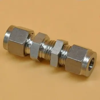 

304 Stainless steel Fit 6mm OD Tube Bulkhead Adapter Connector Compression fitting For Tubing Plumbing