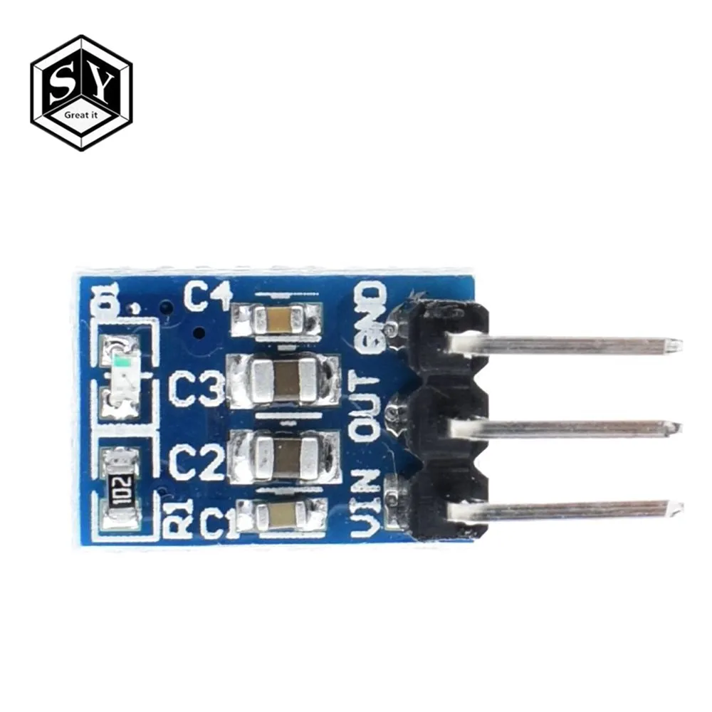 

Great IT High Quality 1PCS 5V to 3.3V For DC-DC Step-Down Power Supply Buck Module AMS1117 LDO 800MA