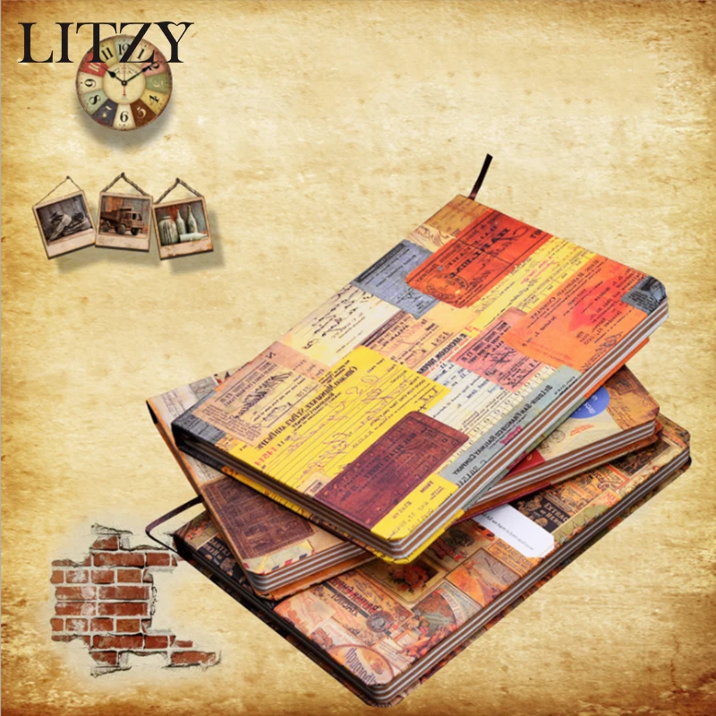 

Vintage Sketchbook Diary for Drawing Painting Graffiti Soft Cover Colour Paper Sketch Book Memo Pad A5 Bullet Journal Notebook