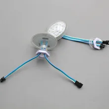 60 мм; DC24V; UCS1903 адресуемый RGB Полноцветный парк развлечений светодиодный пиксель; IP67; прозрачная крышка