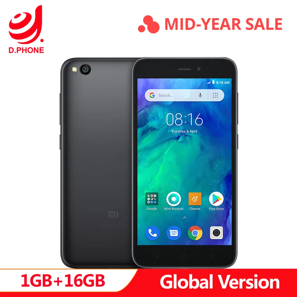

Global Version Xiaomi Redmi GO 1GB Ram 16GB Rom Phone Snapdragon 425 Quad Core 5.0" 5MP+8MP Camera 3000mAh Battery Smartphone