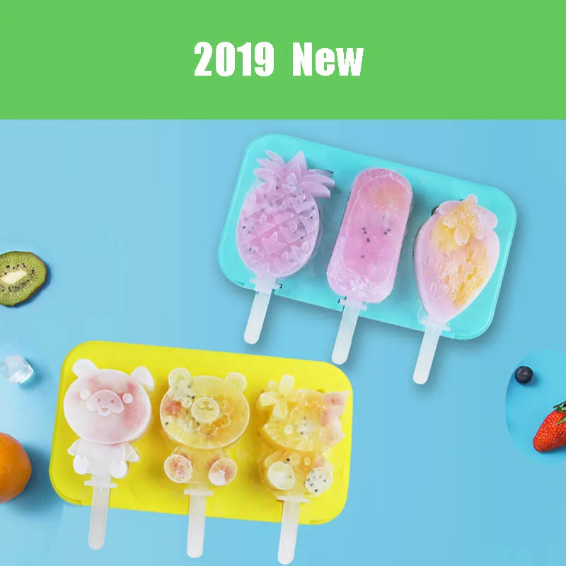 

Ice cream tools Ice cube maker silicone popsicle molds Ice cream mould for ice ,with PP sticks and silicone lid